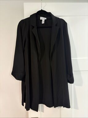 Joseph Ribkoff - Open front drapey blazer - Black - Size 10